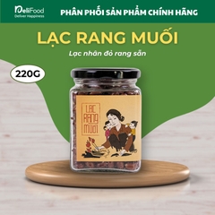 Lạc rang muối hồng HAPI - Lọ thủy tinh 220g