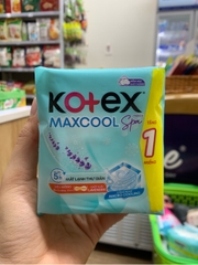 Băng vệ sinh Kotex maxcool spa siêu mỏng không cánh 23cm - bịch 9 miếng