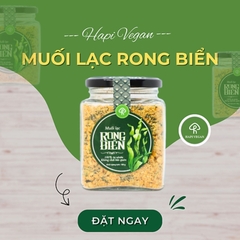 Muối lạc rong biển HAPI - Lọ thủy tinh 190g