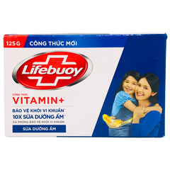 Lifebuoy Xà bông cục sữa dưỡng ẩm - Hộp 125g