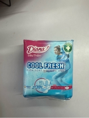 Băng vệ sinh Diana Cool Fresh siêu thấm có cánh - 8 miếng
