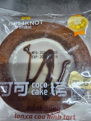 Bánh bông lan cacao hình tart