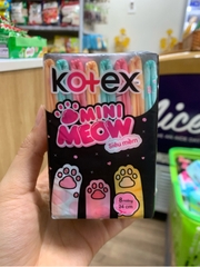 Băng vệ sinh Kotex mini Meow siêu mềm 24cm - Bịch 8 miếng