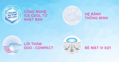 Băng vệ sinh Diana Cool Fresh siêu thấm có cánh - 8 miếng