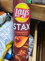 Bim bim Lay's STAX vị thịt nướng BBQ - Hộp 150g