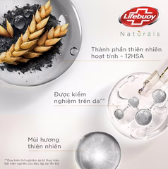 LIFEBUOY Sữa tắm Sạch Bã Nhờn Than HoạtTính Cám Gạo - chai 800g