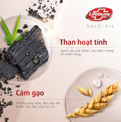 LIFEBUOY Sữa tắm Sạch Bã Nhờn Than HoạtTính Cám Gạo - chai 800g