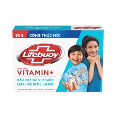 LIFEBUOY xà phòng bạc hà mát lạnh - Hộp 90g