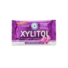 Kẹo Gum Không Đường Xylitol BlueBerry - Vỉ 11,6g
