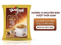 Cà phê hoà tan Vinacafé Gold Original - Bịch 24 gói 480g
