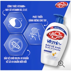 LIFE BUOY Nước rửa tay sữa dưỡng ẩm - chai 450g