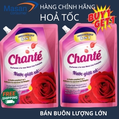 Nước giặt xả Chante Hương hoa hồng Pháp Ohara 8in1 - Mua 1 tặng 1