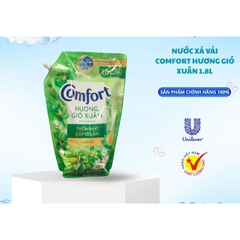 COMFORT Đậm Đặc 1 Lần Xả Hương Gió Xuân - túi 1.8L