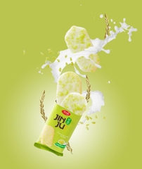 Bánh gạo Junju Cốm sữa - Túi 16 gói