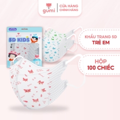 Khẩu trang trẻ em Gumi 3 lớp khánh khuẩn- túi 10 chiếc