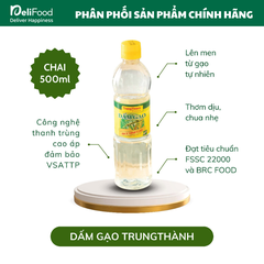 Dấm gạo Trung Thành - chai 500ml