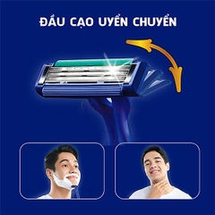 Dao cạo râu Gillette Flexi 3 - Xanh 4+2 - 6 cái