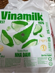 Sữa chua Vinamilk Nha đam có đường - Hộp 100g
