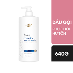 Dove dầu gội ceramide phục hồi hư tổn - chai 640g