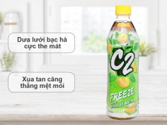 Trà C2 Dưa lưới Bạc hà - Chai 455ml