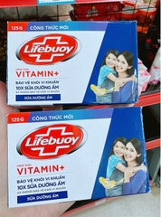 Lifebuoy Xà bông cục sữa dưỡng ẩm - Hộp 125g