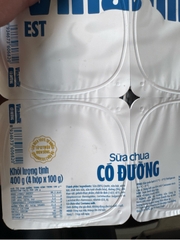 Sữa chua Vinamilk có đường - Hộp 100g