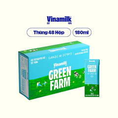Sữa Vinamilk Green Farm Tiệt Trùng Cao Cấp Nguyên Chất - Hộp 180ml