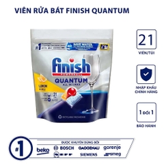 Viên Rửa Chén Chanh Finish Quantum 21 viên