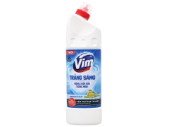 VIM tẩy bồn cầu và nhà tắm trắng sáng mùi dịu nhẹ hương chanh sả - chai 870ml