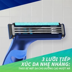 Dao cạo râu Gillette Vector 3 - 1 cán dao 1 đầu dao cạo