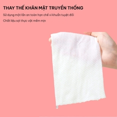 KHĂN MẶT KHÔ COTTON GUMI - GÓI 80 MIẾNG