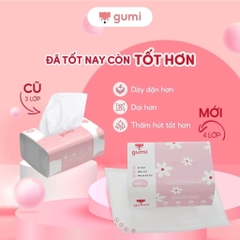 Khăn giấy cao cấp Gumi 4 lớp - Gói 300 tờ