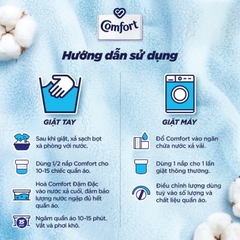 Comfort nước xả dịu nhẹ thơm hương phấn - Túi 3,6Lít