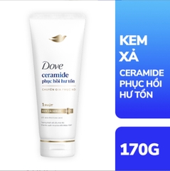 Dove Kem xả ceramide chuyên gia phục hồi hư tổn 1 phút - chai 170g