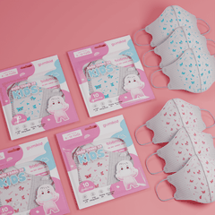 Khẩu trang trẻ em Gumi 3 lớp khánh khuẩn- túi 10 chiếc