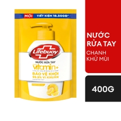 LIFEBUOY Nước Rửa Tay Vitamin Chanh Khử Mùi - túi 400g