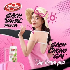 LIFEBUOY Sữa tắm Ngừa Thâm Da Cica & Muối Hồng - chai 800g