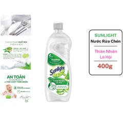 SUNLIGHT Nước rửa chén Thiên Nhiên Lô Hội - Chai 400g