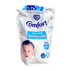 COMFORT Nước xả Mềm Vải Dịu Nhẹ Thơm Hương Phấn - túi 1.7L