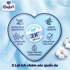 COMFORT Nước xả Mềm Vải Dịu Nhẹ Thơm Hương Phấn - túi 1.7L