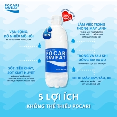 Nước Bù Khoáng Pocari Sweat - chai 500ml