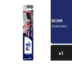 P/S bàn chải đánh răng than bạc kháng khuẩn 99,9% siêu mềm