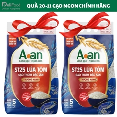Gạo ST25 AAN Lúa Tôm - Bao 8 Túi 5Kg