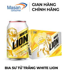Bia sư tử trắng - Lon 330ml