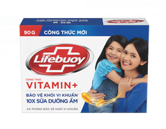 LIFEBUOY xà bông 10X sữa dưỡng ẩm - bánh 90g