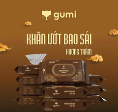 Khăn ướt bao sái Gumi - Bịch 30 tờ