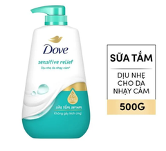 DOVE Sữa tắm serum không gây kích ứng - Chai 500g