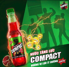 Nước tăng lực Compact hương Lựu - Chai 330ml