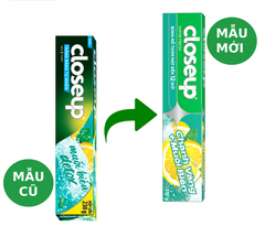 Kem đánh răng Closeup Chanh vàng+ Muối biển- hộp 180g