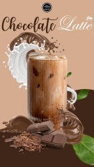 Thức uống Latte vị socola - chai 440ml